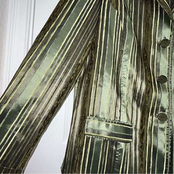 Canda C&A Button Front Ribbed Textured Blazer Jacket - Picture 6 of 6